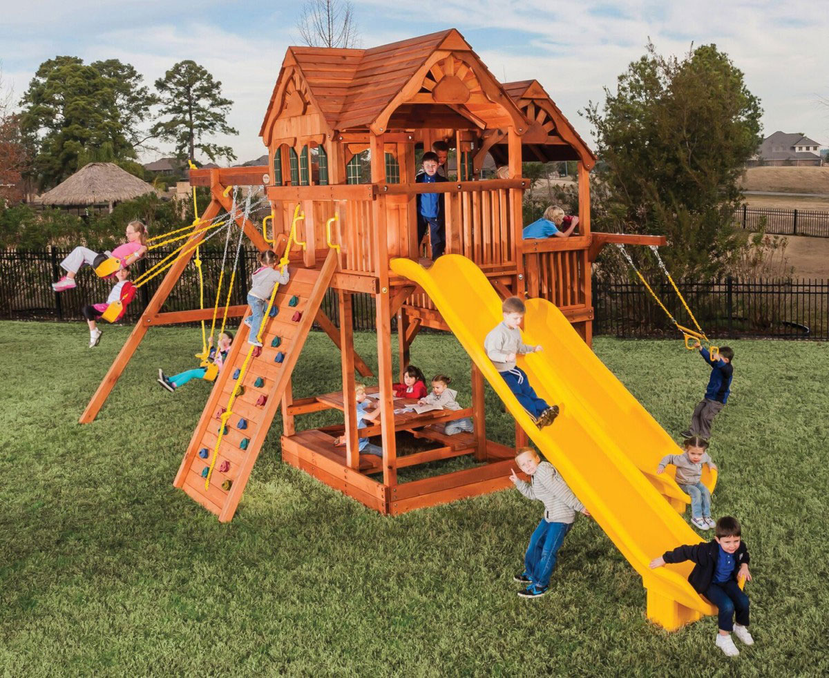 small space small backyard playsets