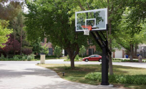 outdoor adjustable basketball hoop