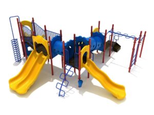 playground set with slide