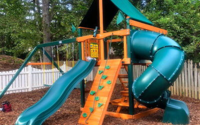 Green Slide For Swing Set