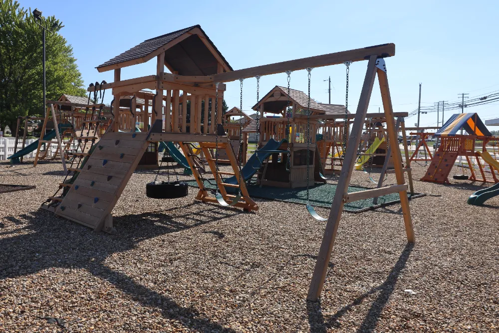 high end outdoor playset