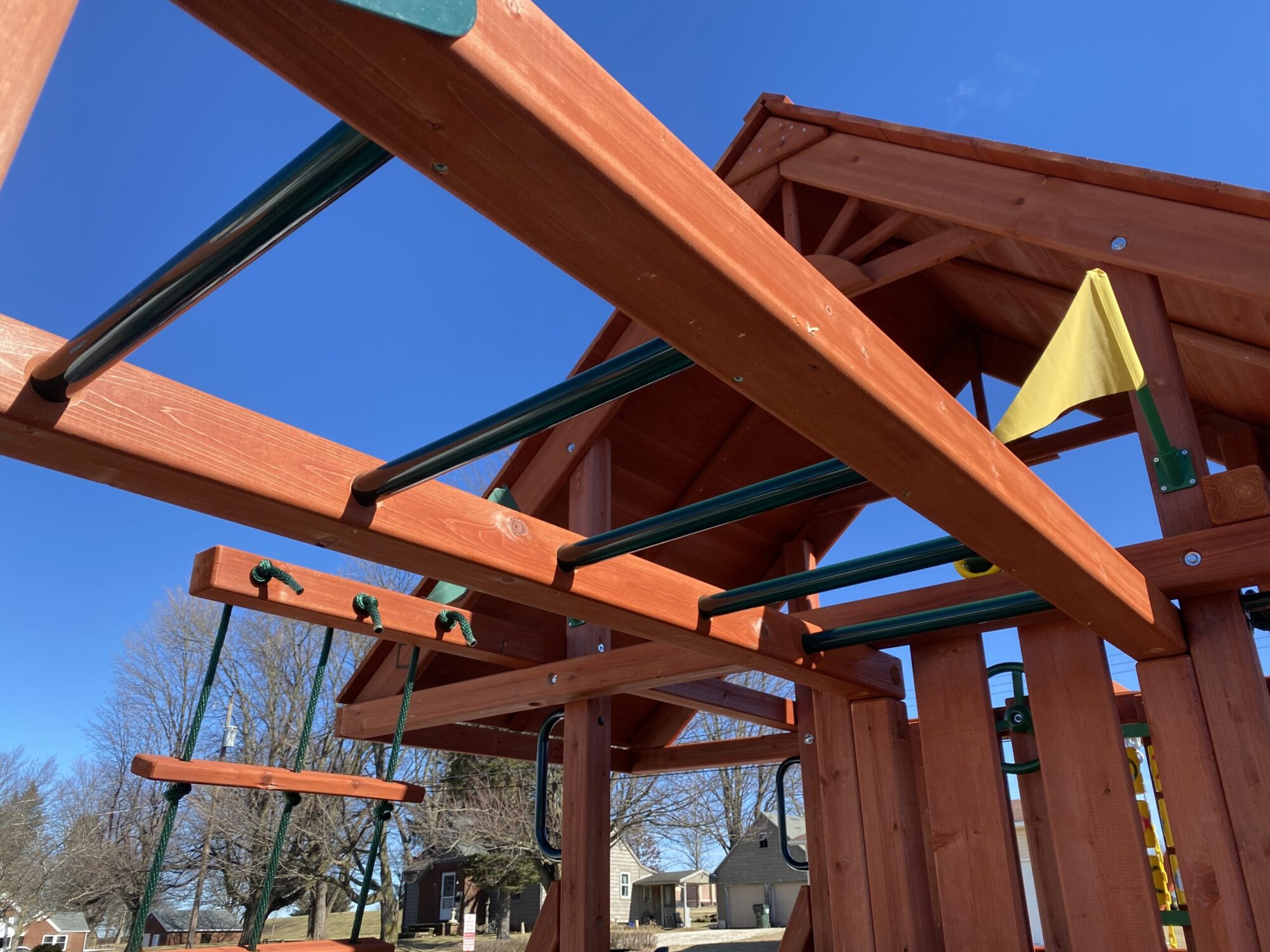 playground for backyard with monkey bars