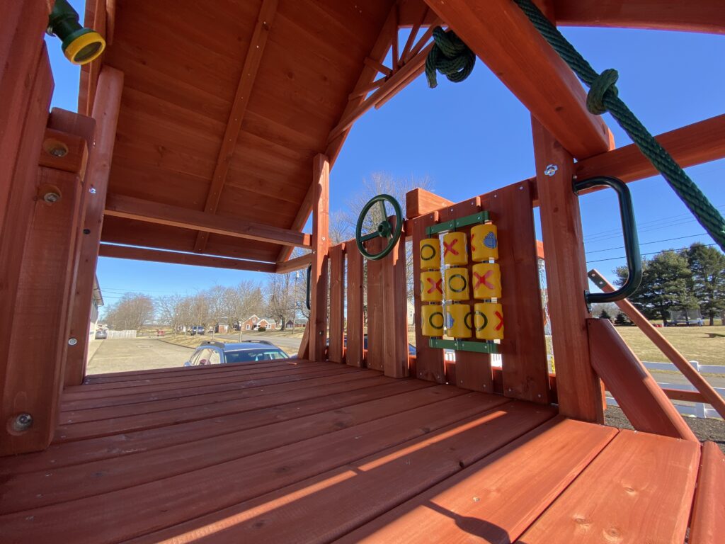 playground set for backyard painted