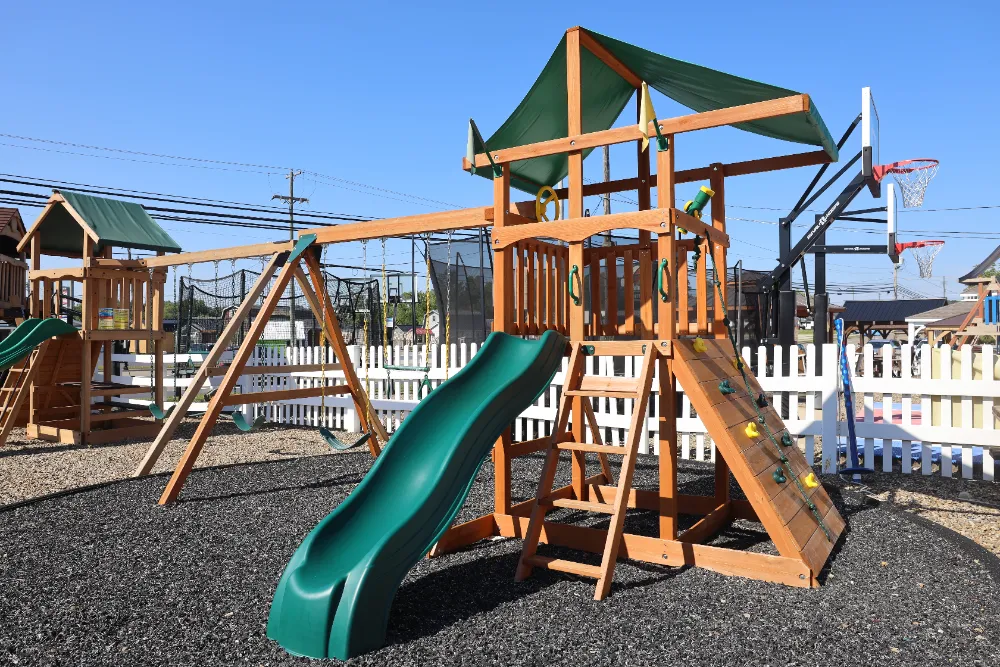 poly outdoor swing set