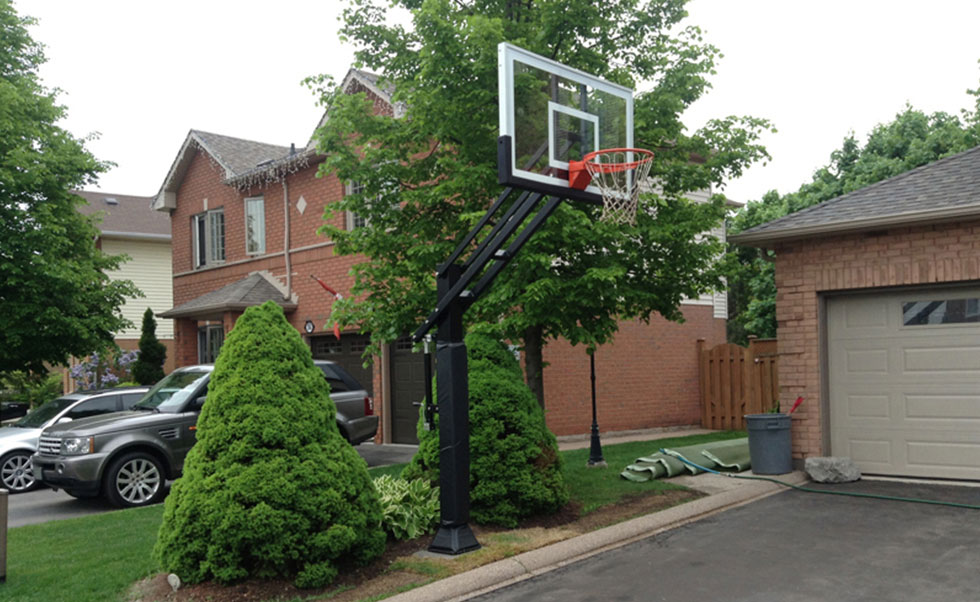 full size outdoor basketball hoop