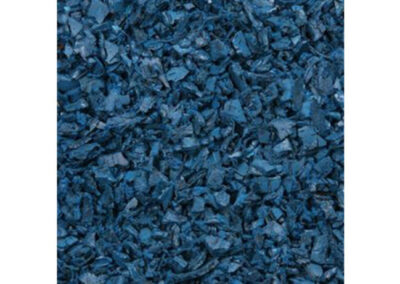 blue rubber mulch