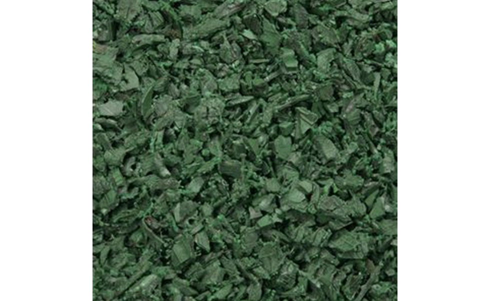 green rubber mulch