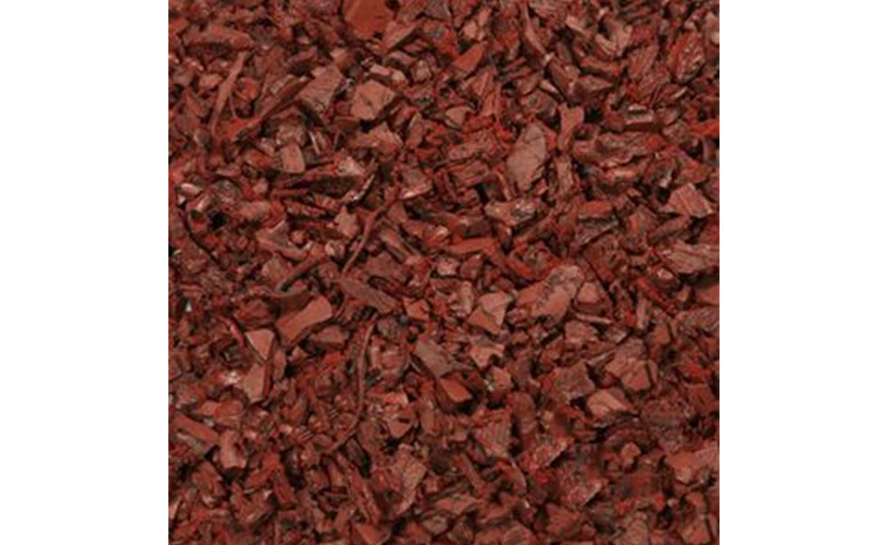 maroon rubber mulch 