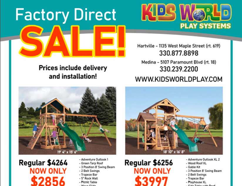 kids-world-play-systems-sale-march-2021 swing set sale northeast ohio