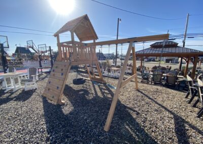cheap wooden swing sets 12