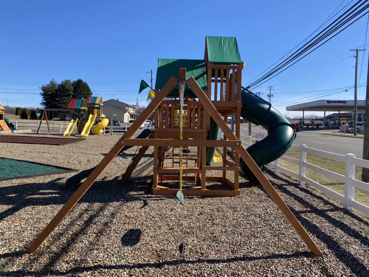 wood swing set near me