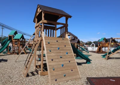 wooden backyard playground