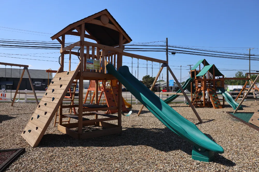 wooden backyard playgrounds