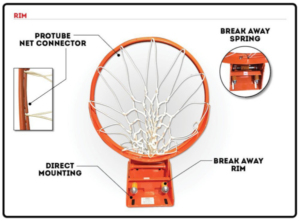 basketball hoop with net