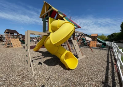 poly wood swing set