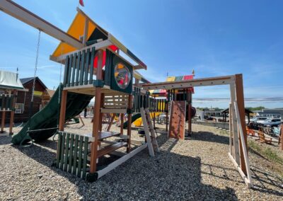 wooden playground complete