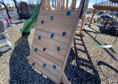 outdoor swing sets for sale with rock climber