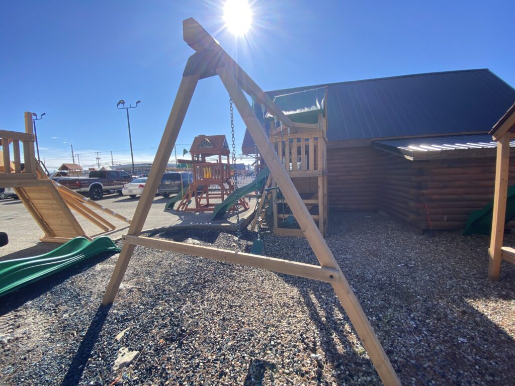 swing sets with slide near me for sale