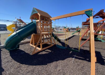 swing sets with tube slide