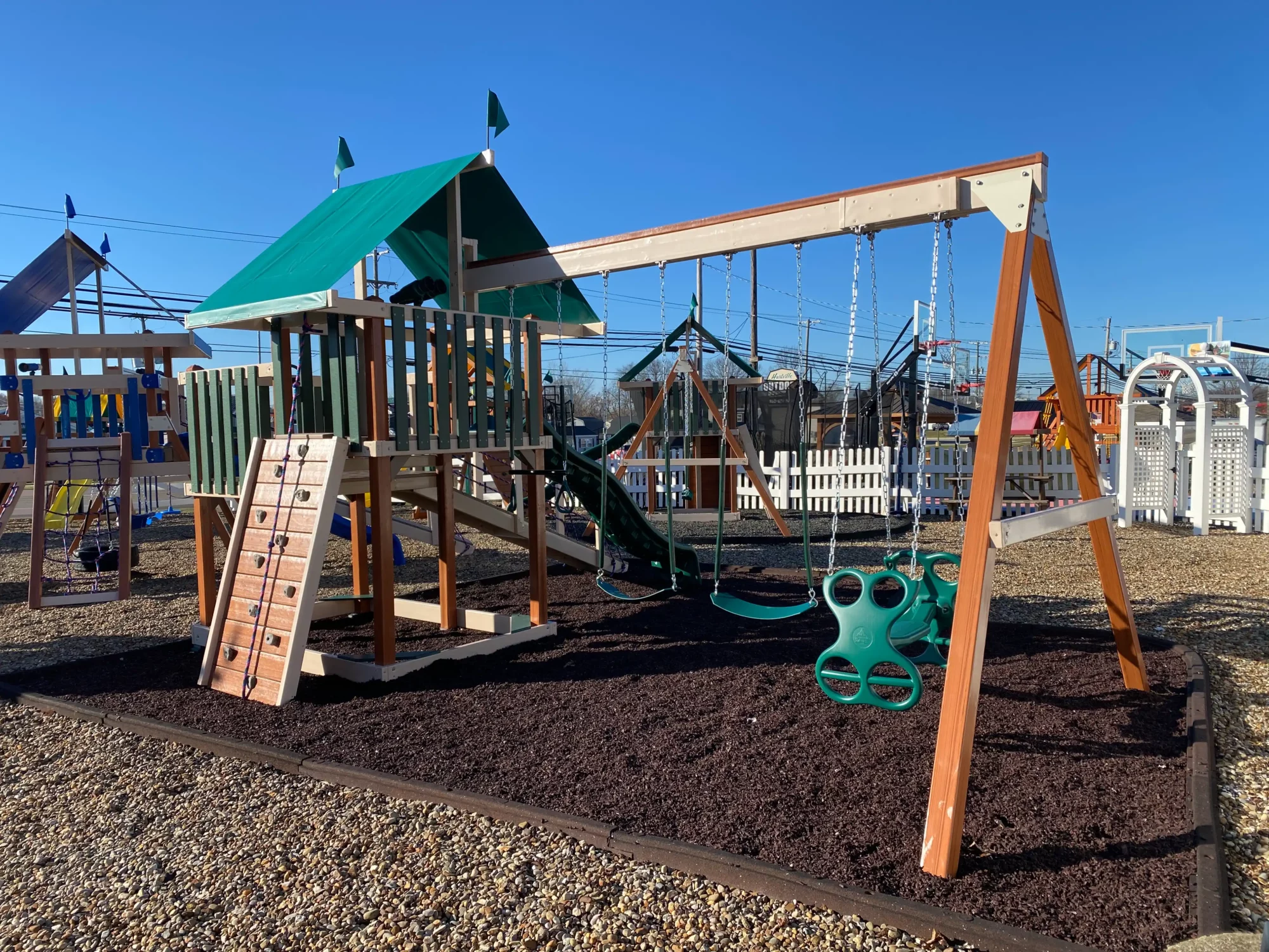 Outdoor Swing Set with Canopy Edinboro Pennsylvania