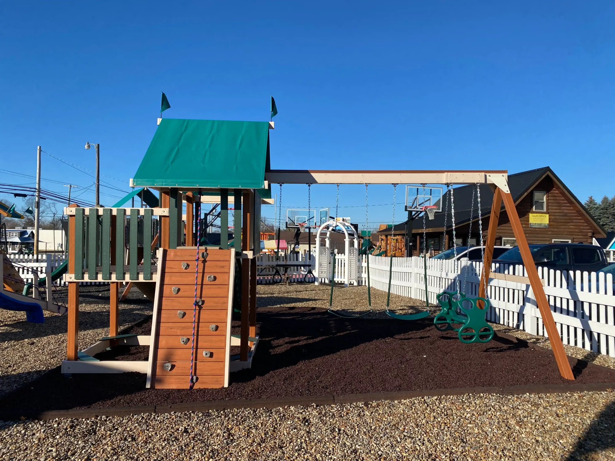 Outdoor Swing Set with Canopy Wooster Ohio