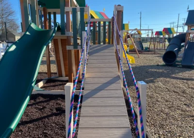 Picture of swing set with canopy kids world play systems