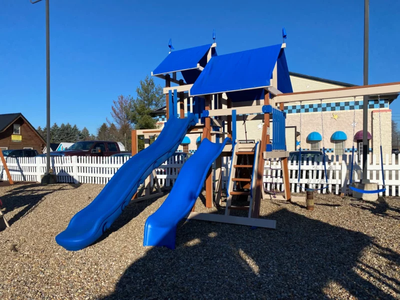 Swing Set with Two Slides Westerville Ohio