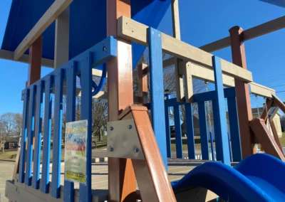 Swing set and slide kids world play systems