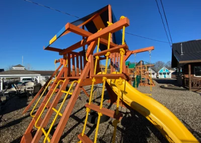 outdoor wooden swing sets kids world play systems