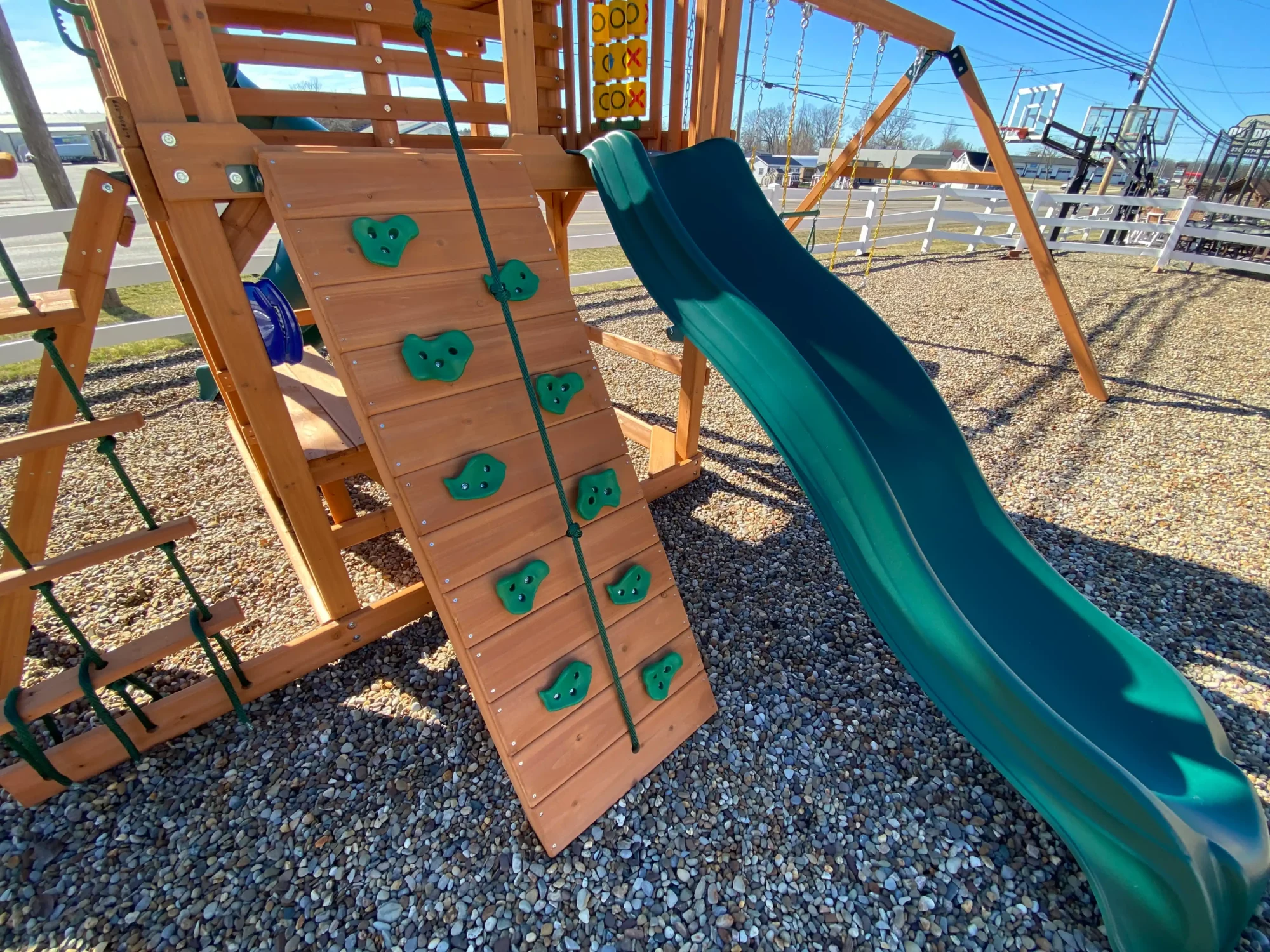 playground slide and swing set kids world play systems