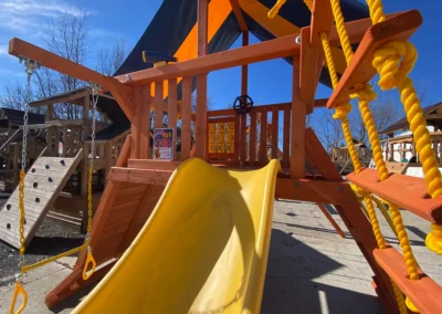 wood swing set kids world play systems