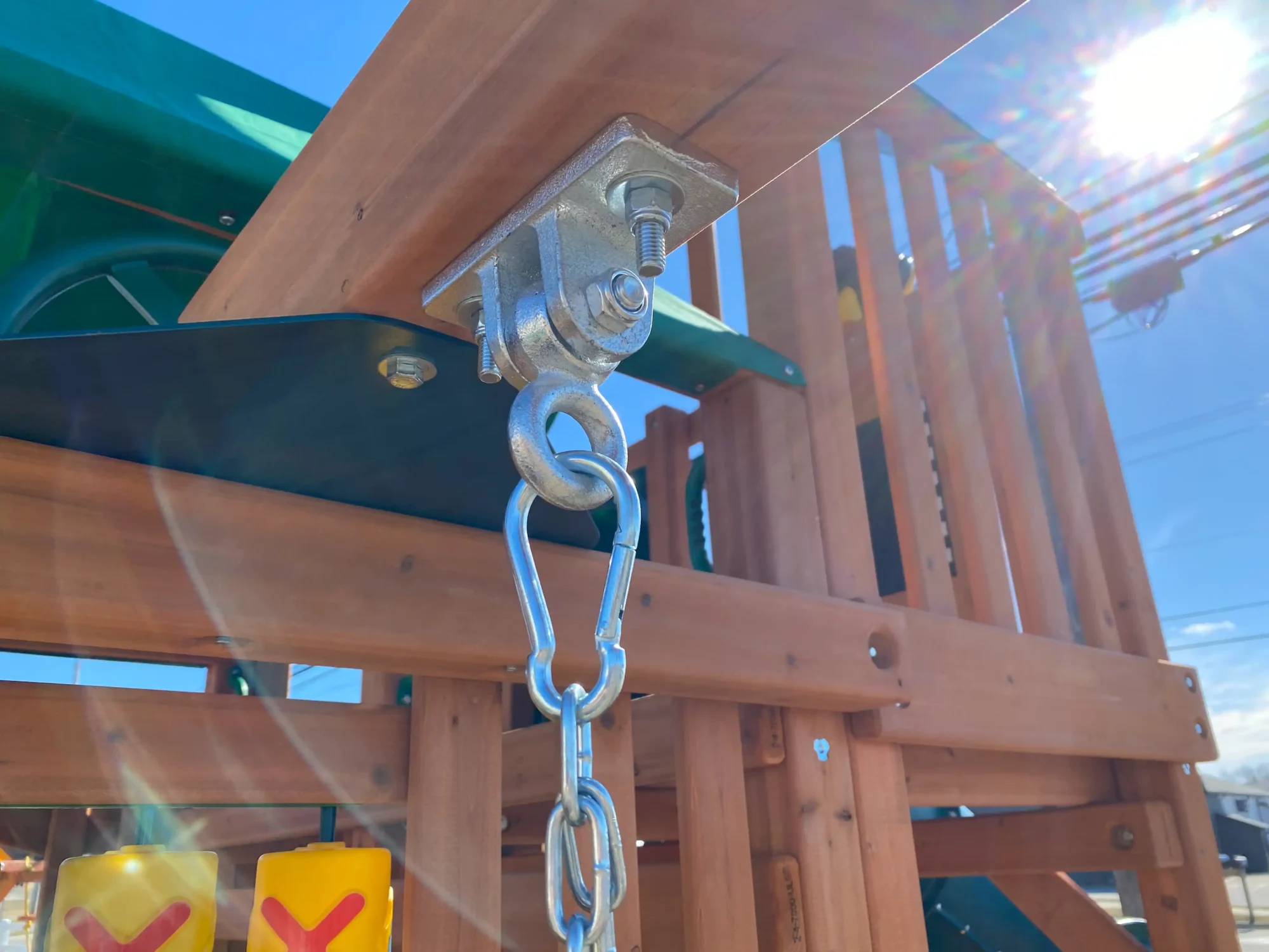 wooden playground swing set kids world play systems 2