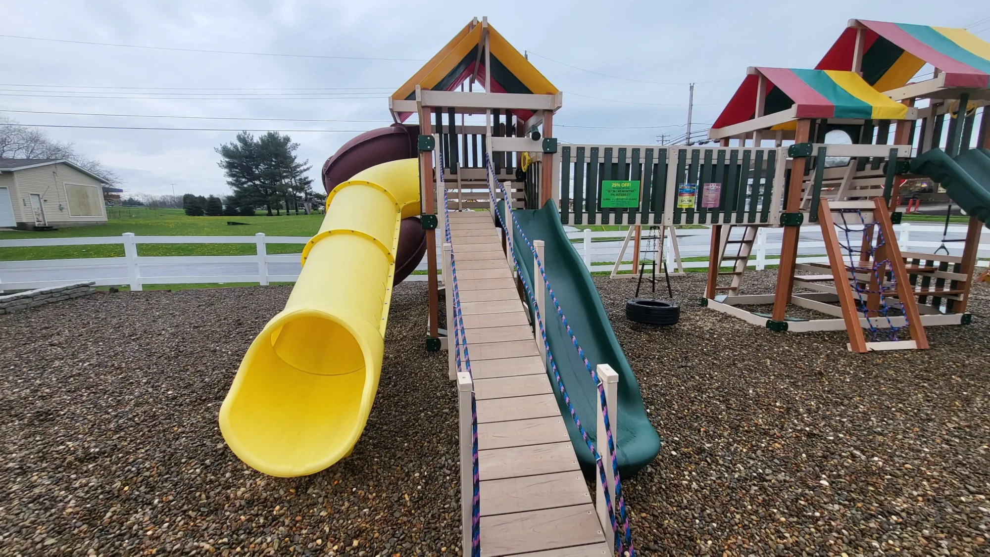 big wooden swing set Canton Ohio