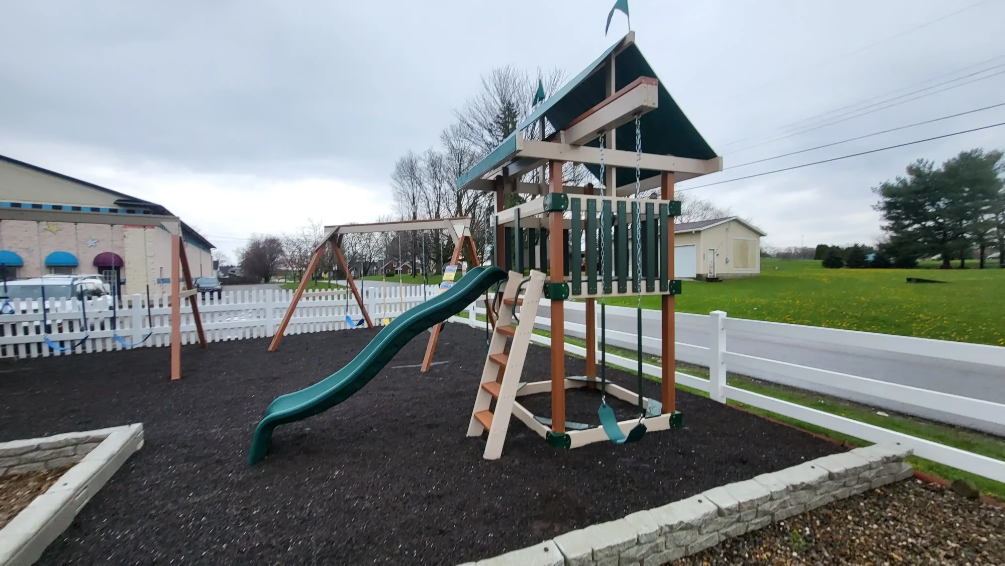 swing set for small backyard Cambridge Ohio