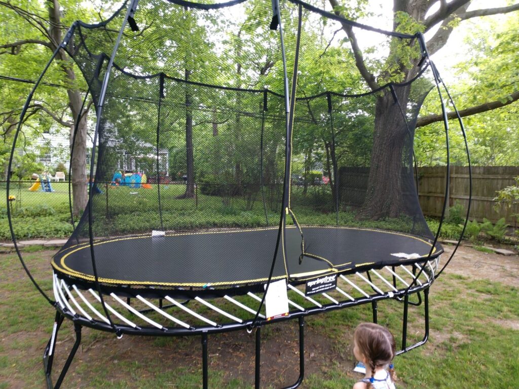 large oval trampolines
