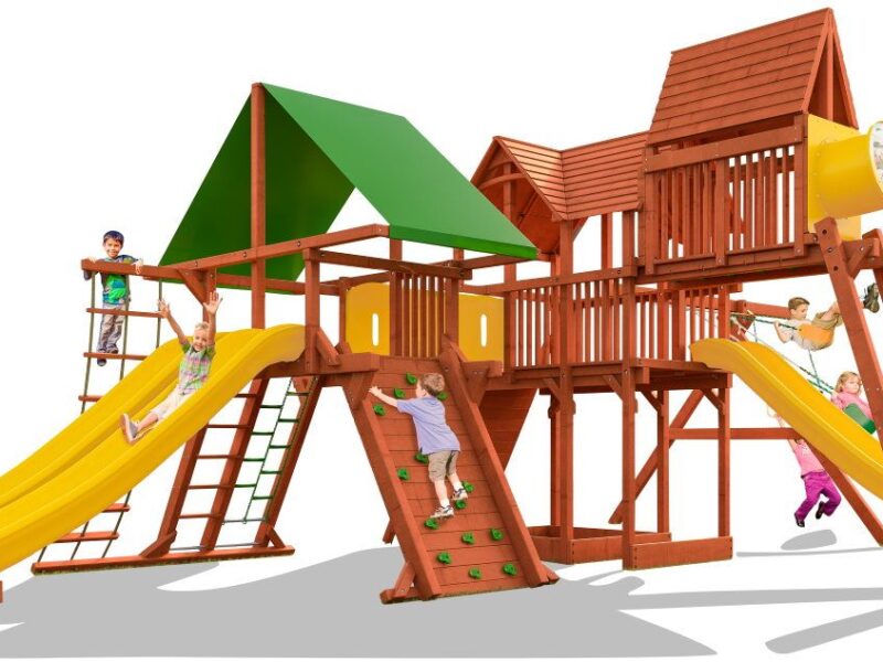 playground slide and swing set on sale