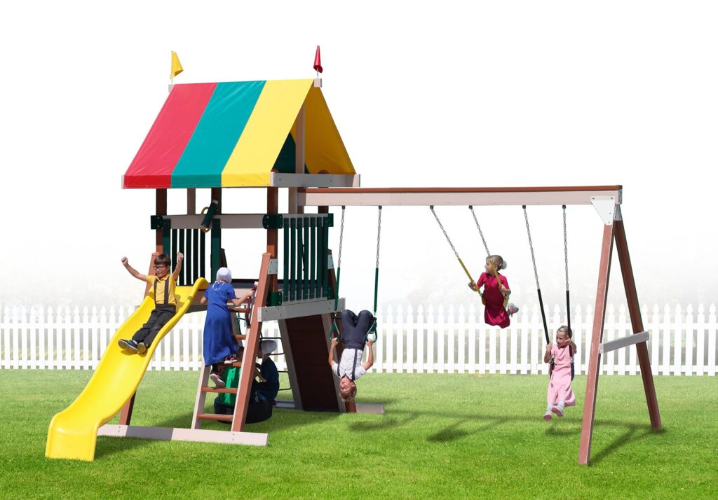 swingset playground on sale kids world play systems