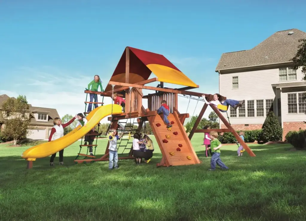 What To Put Under Playset Heath Ohio
